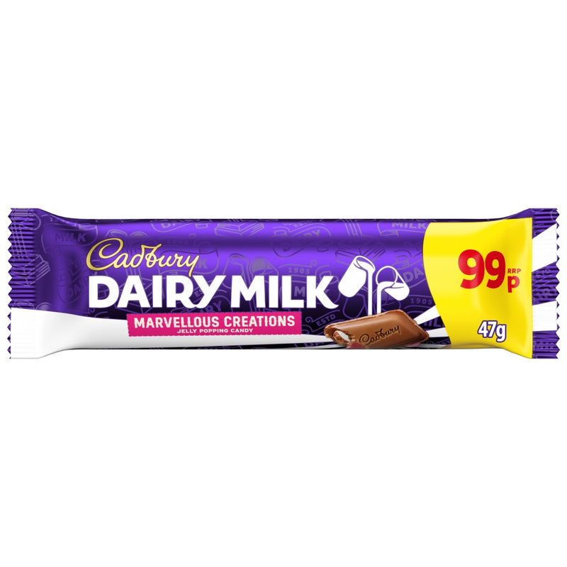 Cadbury Dairy Milk Marvellous Creations Jelly Popping Candy 47g