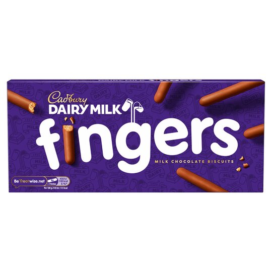 Cadbury Dairy Milk Fingers Biscuits 114g