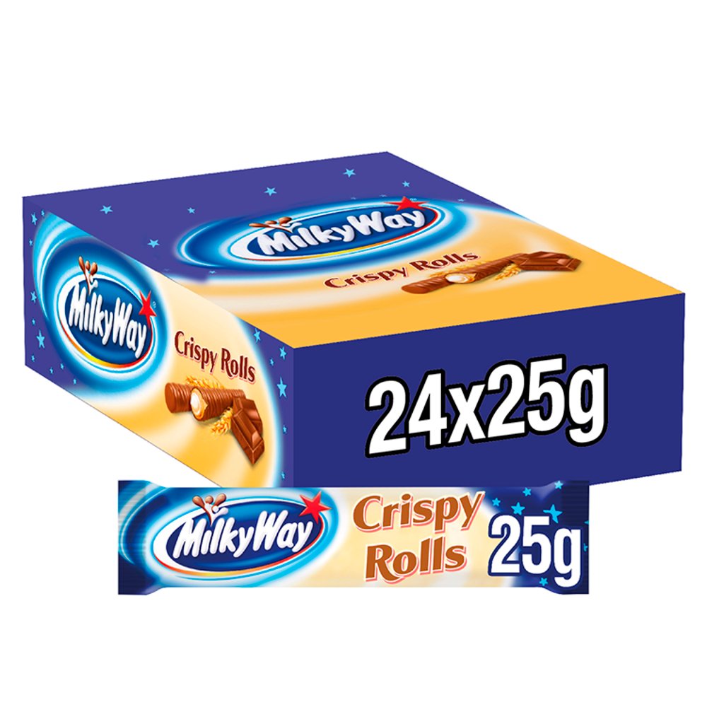 Milky Way Crispy Rolls 24 x 25g (Full Box)