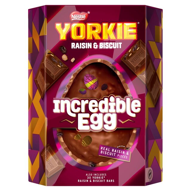 Yorkie Raisin & Biscuit Milk Chocolate Incredible Easter Egg 388g