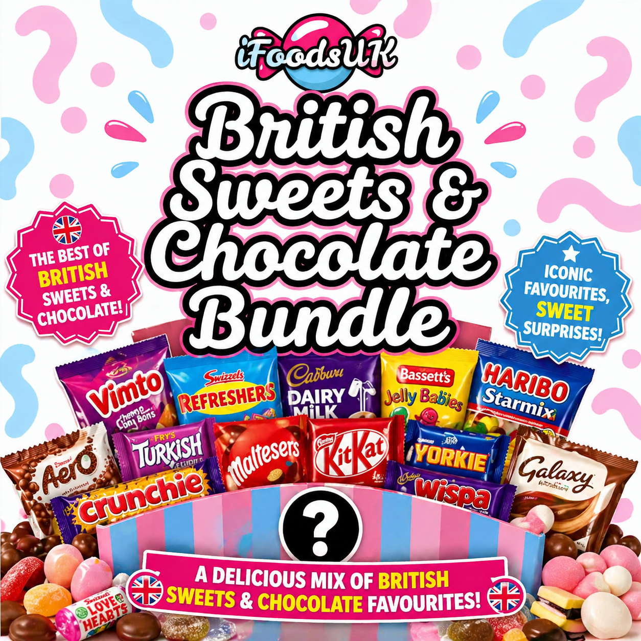 iFoodsUK British Sweets & Chocolate Bundle