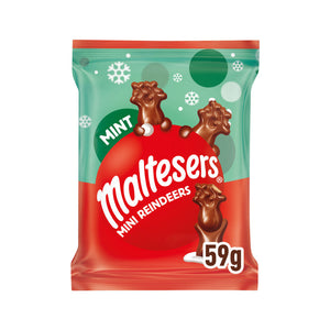 Maltesers Reindeer Chocolate Christmas Mint Mini Treats Bag 59g