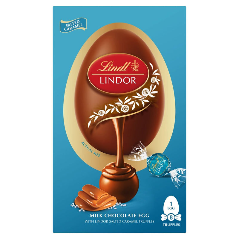 Lindt Lindor Chocolate Egg With Salted Caramel Truffles 260g