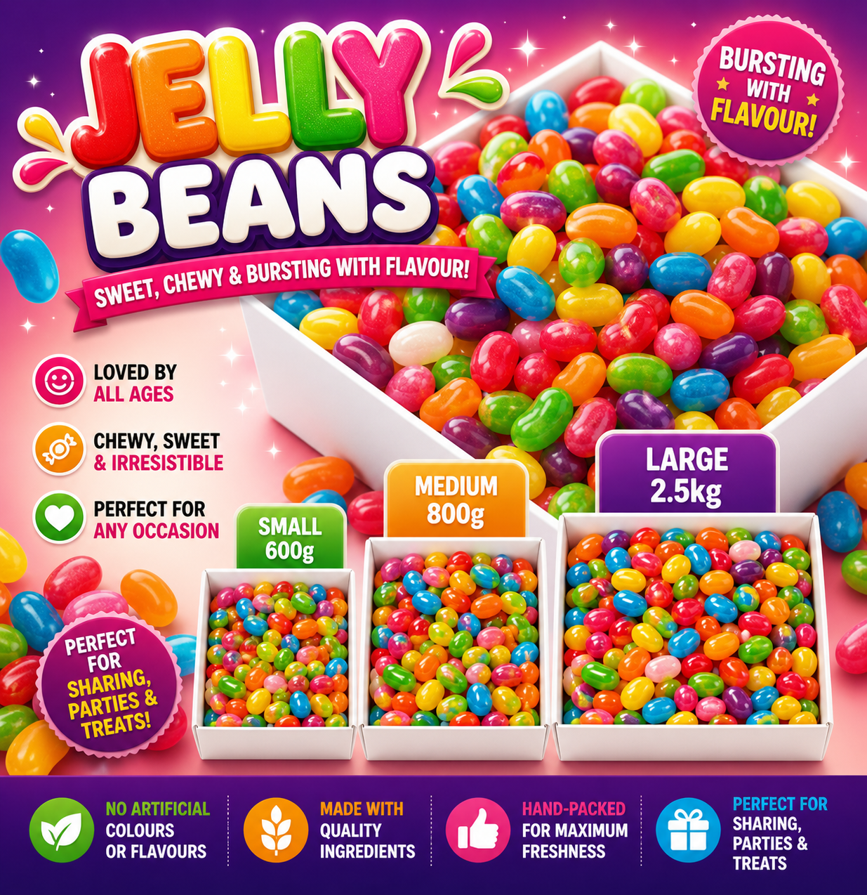 Jelly Beans Sweets Box