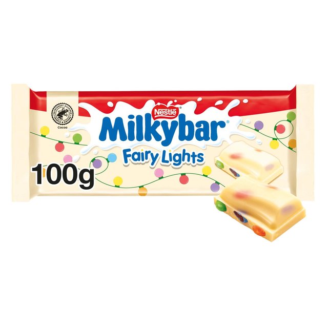 Milkybar Fairy Lights White Chocolate Sharing Bar 100g