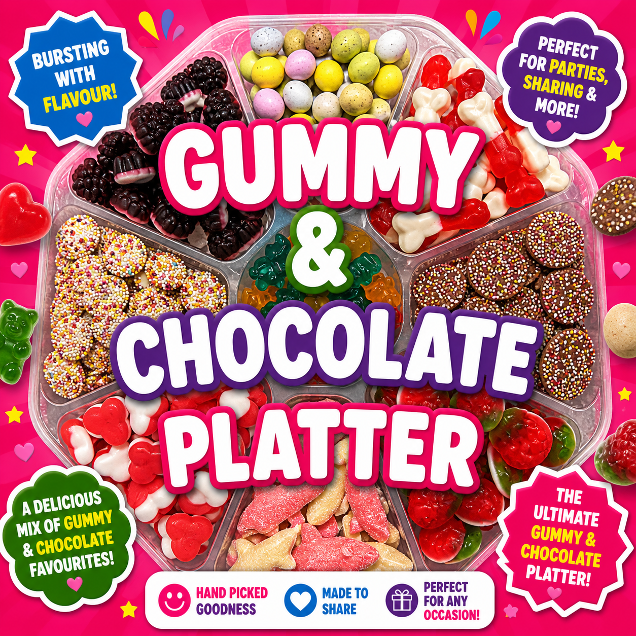 Gummy Sweets & Chocolate Platter