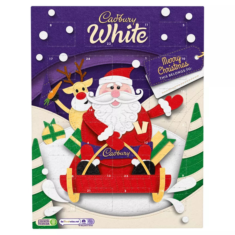 Cadbury White Chocolate Advent Calendar 90g