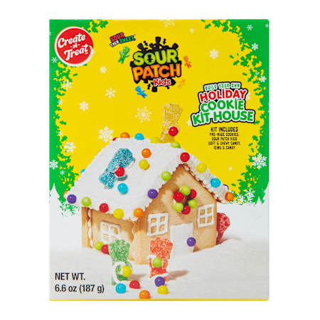 Sour Patch Mini Christmas Cookie House 187g