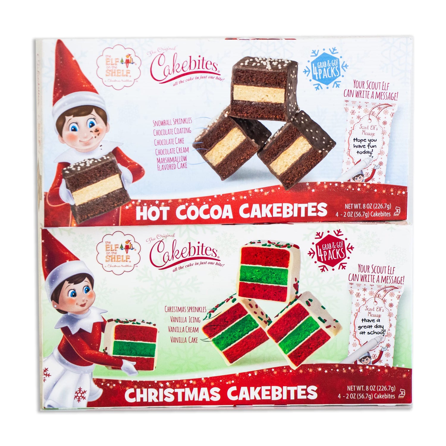 Elf On The Shelf Christmas Cake Bites 226g - Best Before 3rd March 2025