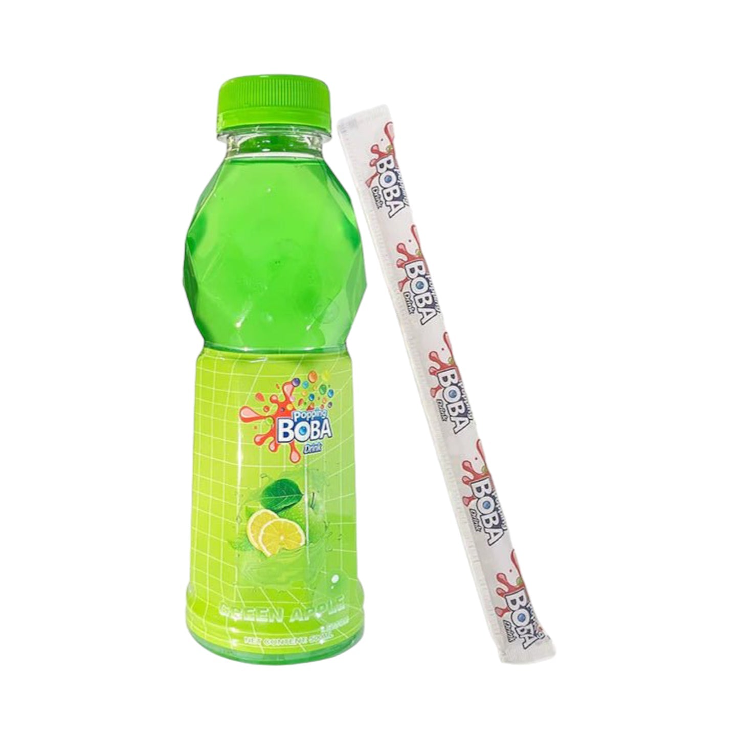 Popping Boba Drink Green Apple & Lemon 500ml