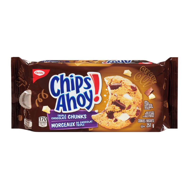 Chips Ahoy Chunks Triple Chocolate 251g