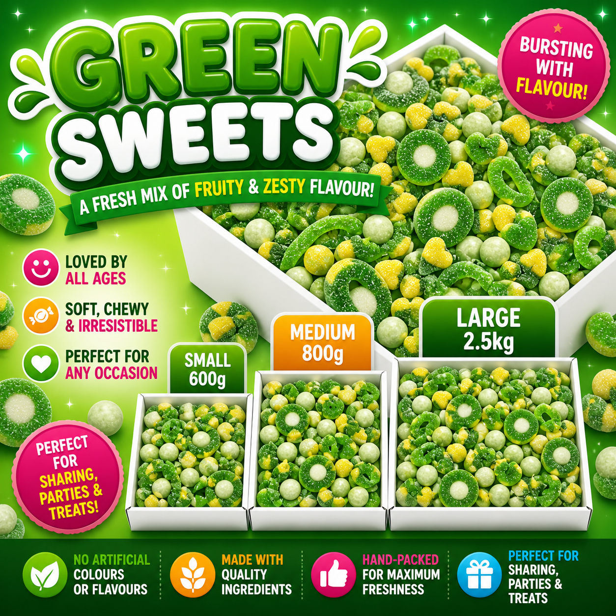 Green Sweets Box