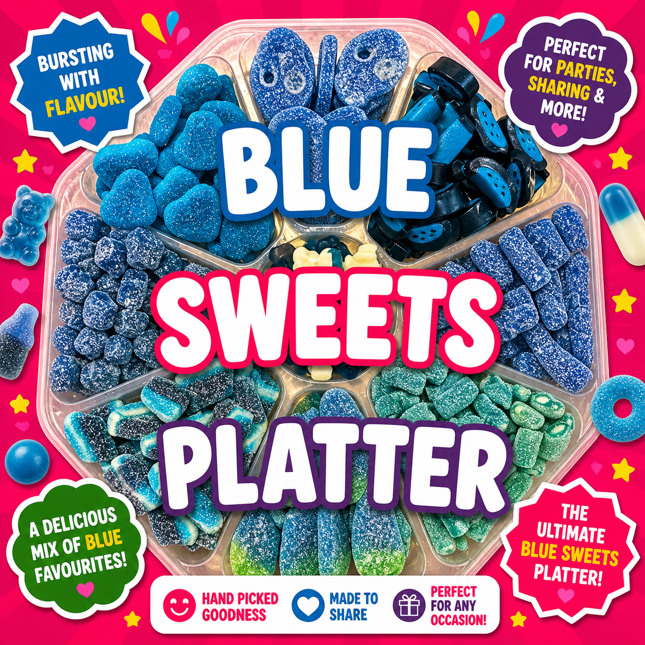 Blue Sweets Platter