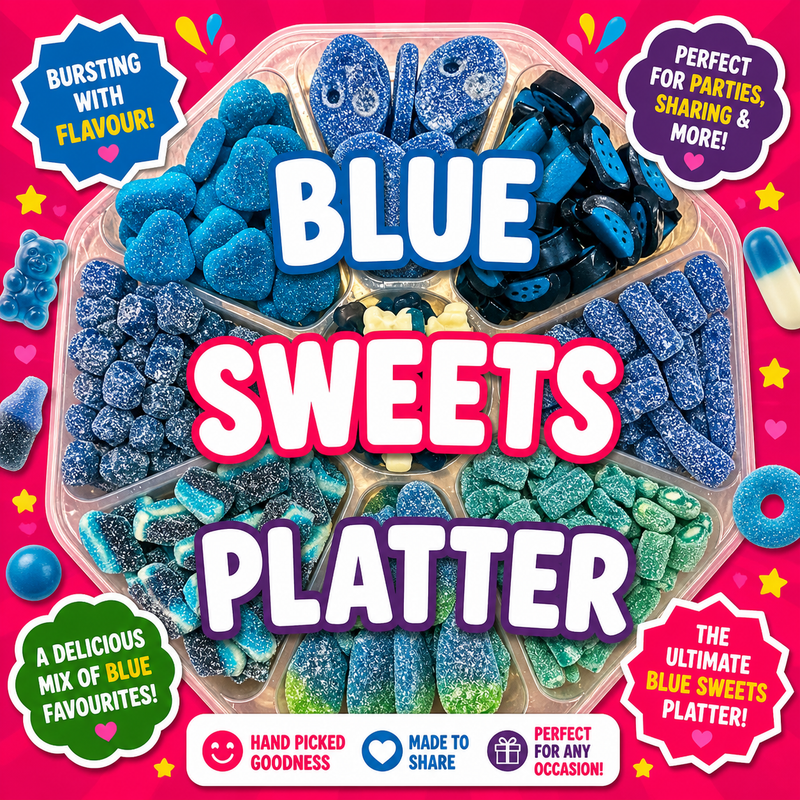 Blue Sweets Platter