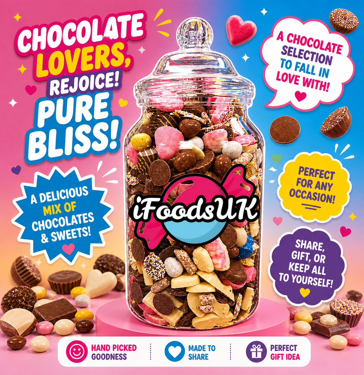 Mixed Chocolate Jars