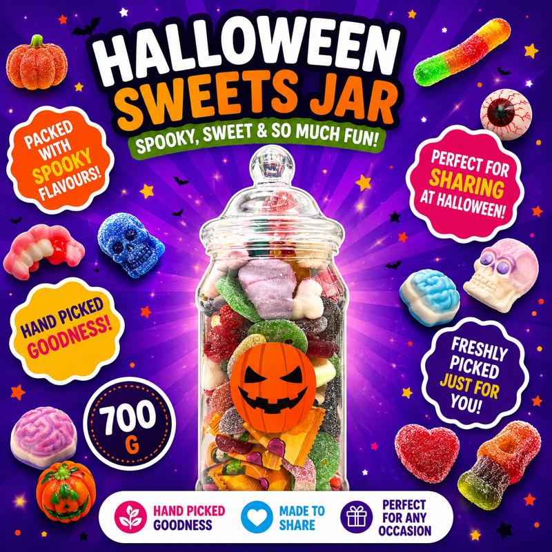 Halloween Pick n' Mix Sweets Jar 700g