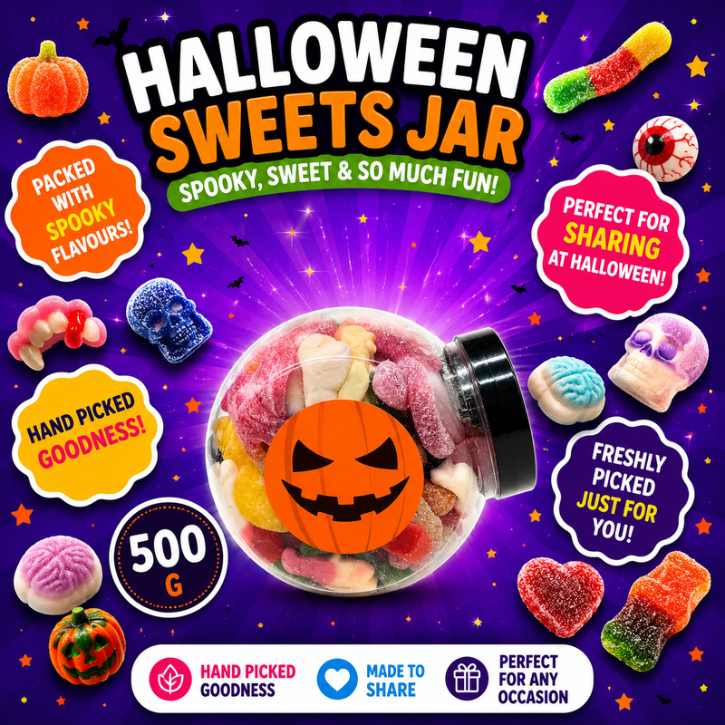 Halloween Pick n' Mix Sweets Jar 500g