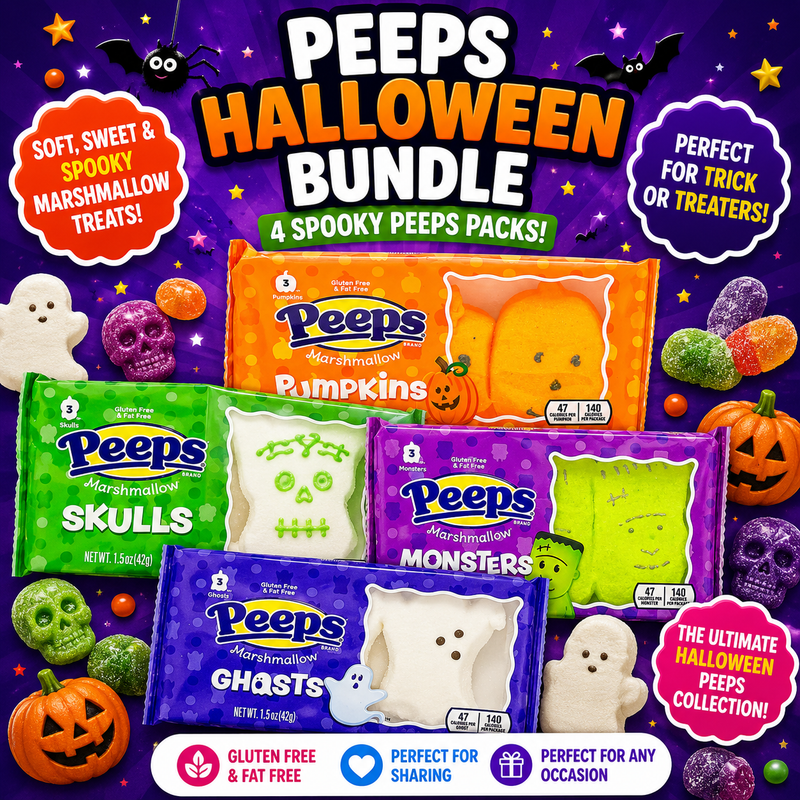 Halloween Marshmallow Peeps Bundle 4 Pack