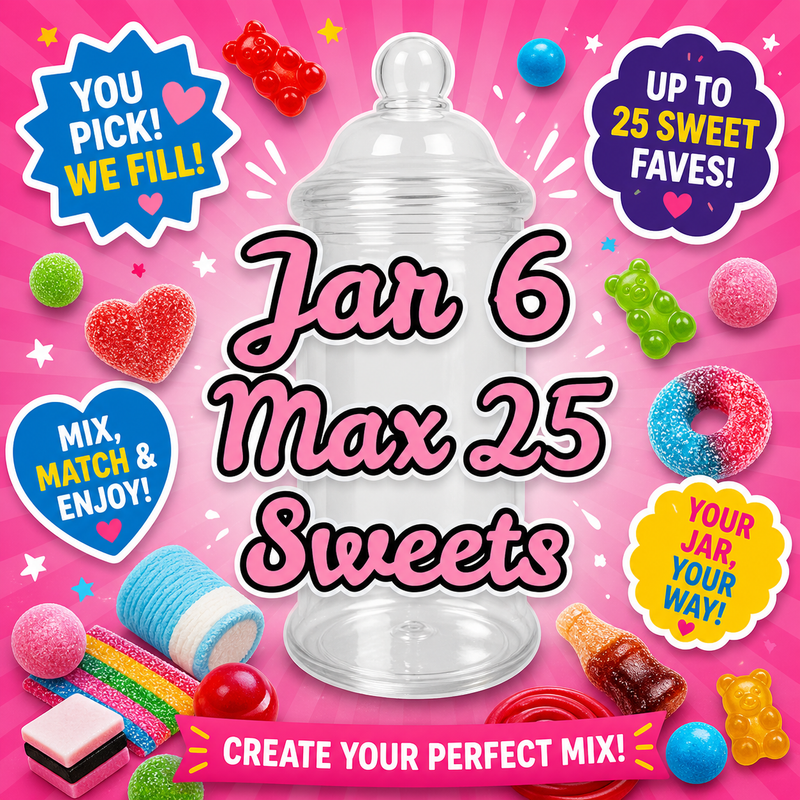 Custom Pick N' Mix Jars - Multiple Sizes