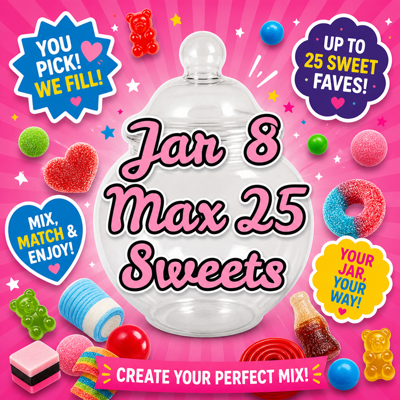 Custom Pick N' Mix Jars - Multiple Sizes
