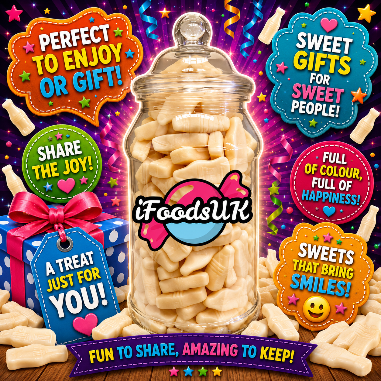 Barratt Milk Bottles Gift Jar