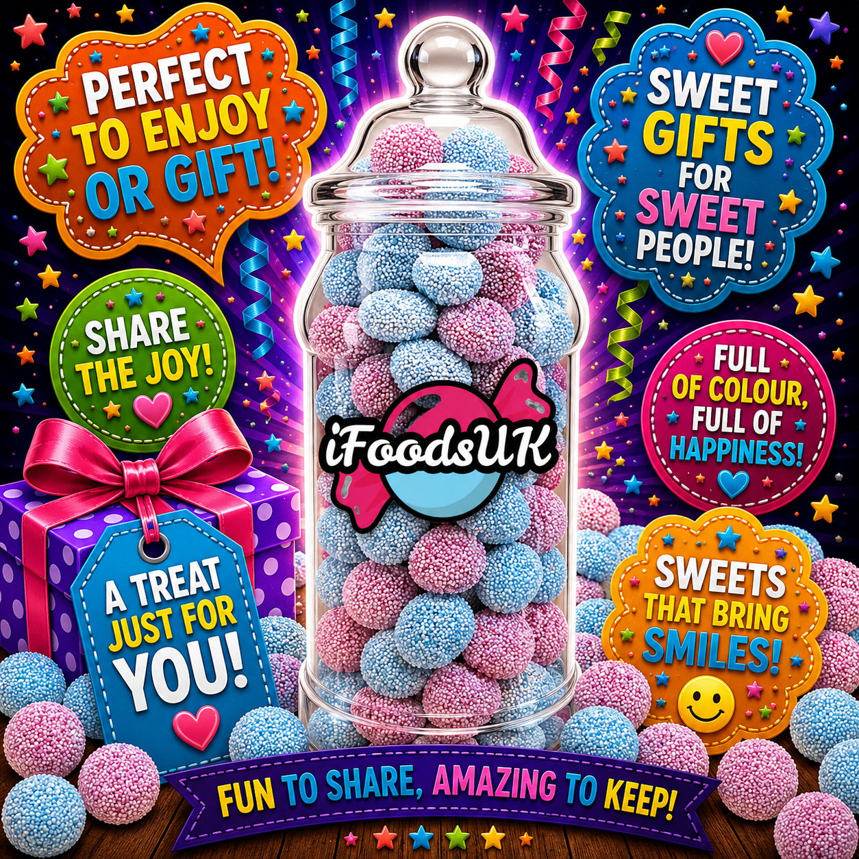 Jelly Spogs Gift Jar