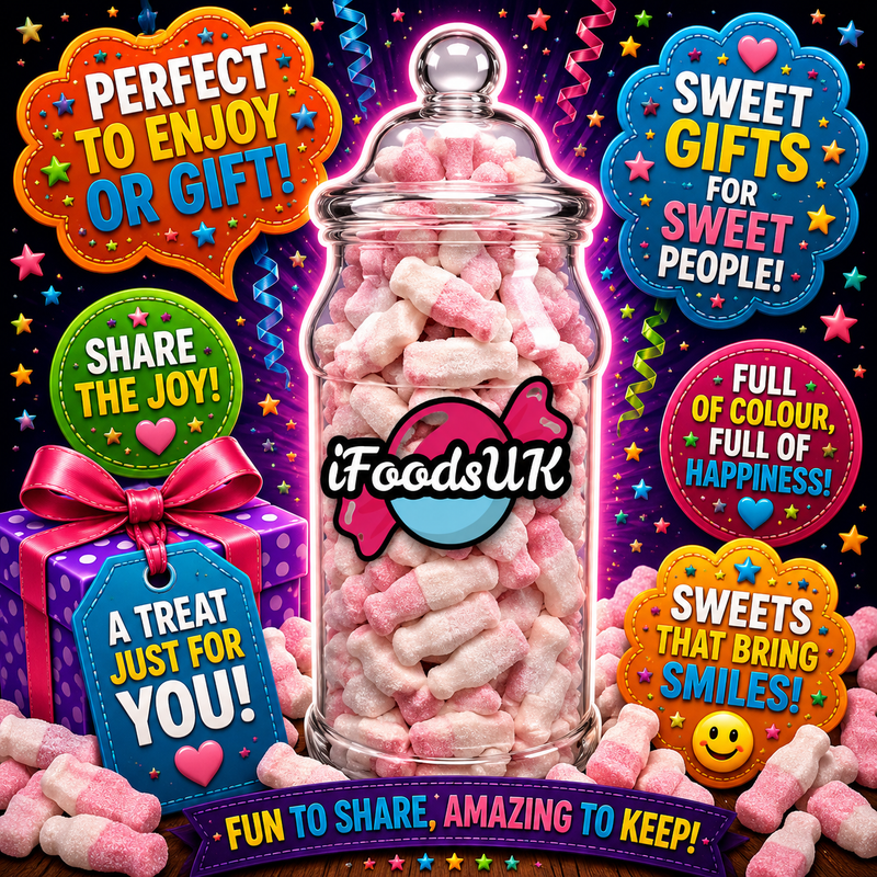 Barratt Powdered Strawberry Milkshake Bottles Gift Jar