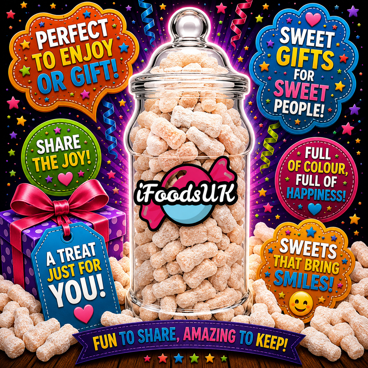 Barratt Powdered Milk Bottles Gift Jar