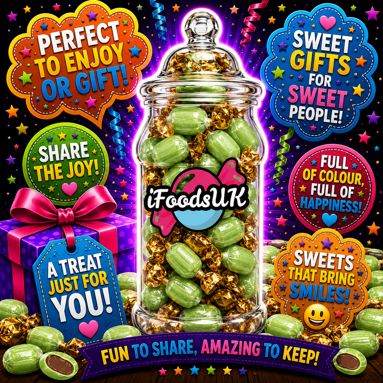Chocolate Limes Gift Jar
