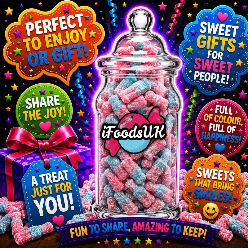 Fizzy Bubblegum Bottles Gift Jar