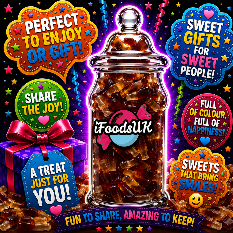 Haribo Cola Bottles Gift Jar