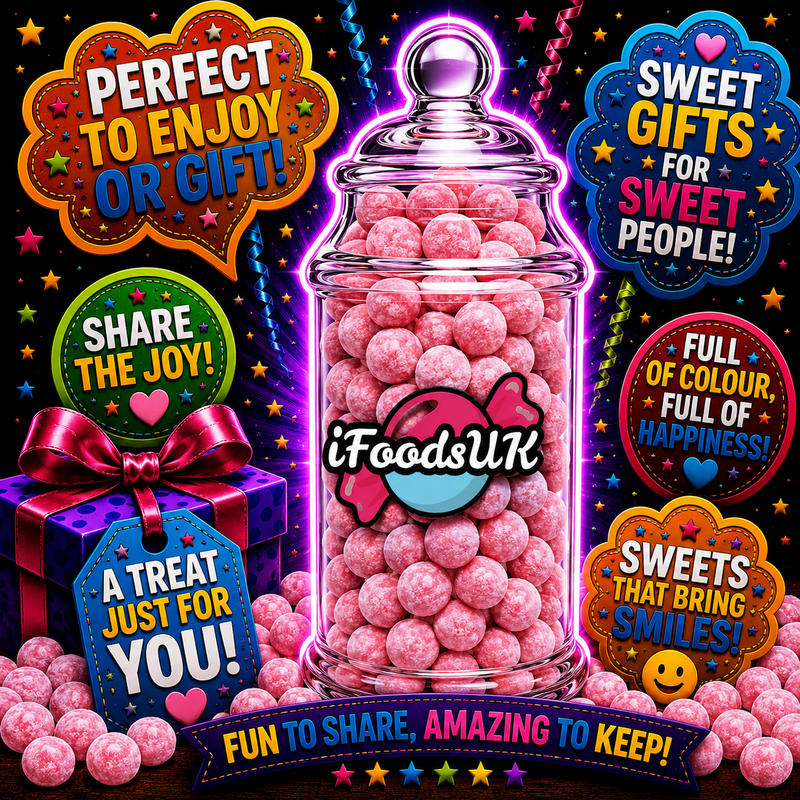 Strawberry Bon Bons Gift Jar