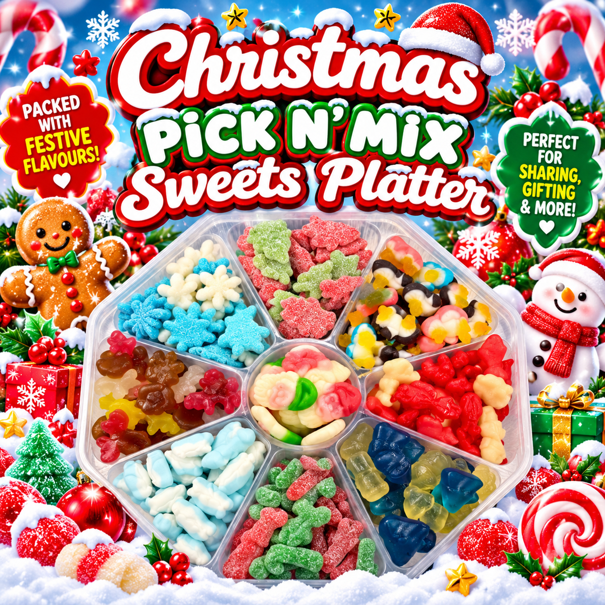 Christmas Pick N' Mix Sweets Platter