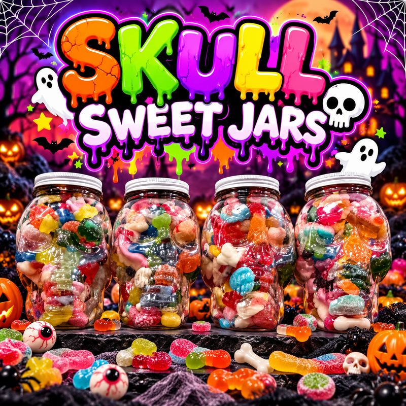 Skull Halloween Pick n' Mix Sweets Jar