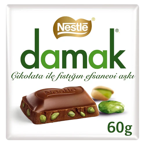 Damak Pistachio Chocolate Bar 60g