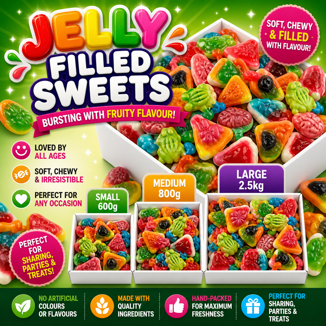 Jelly Filled Sweets Box