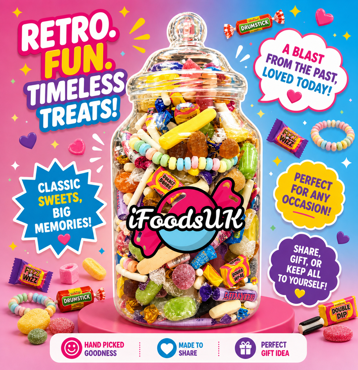 Retro Sweets Jars