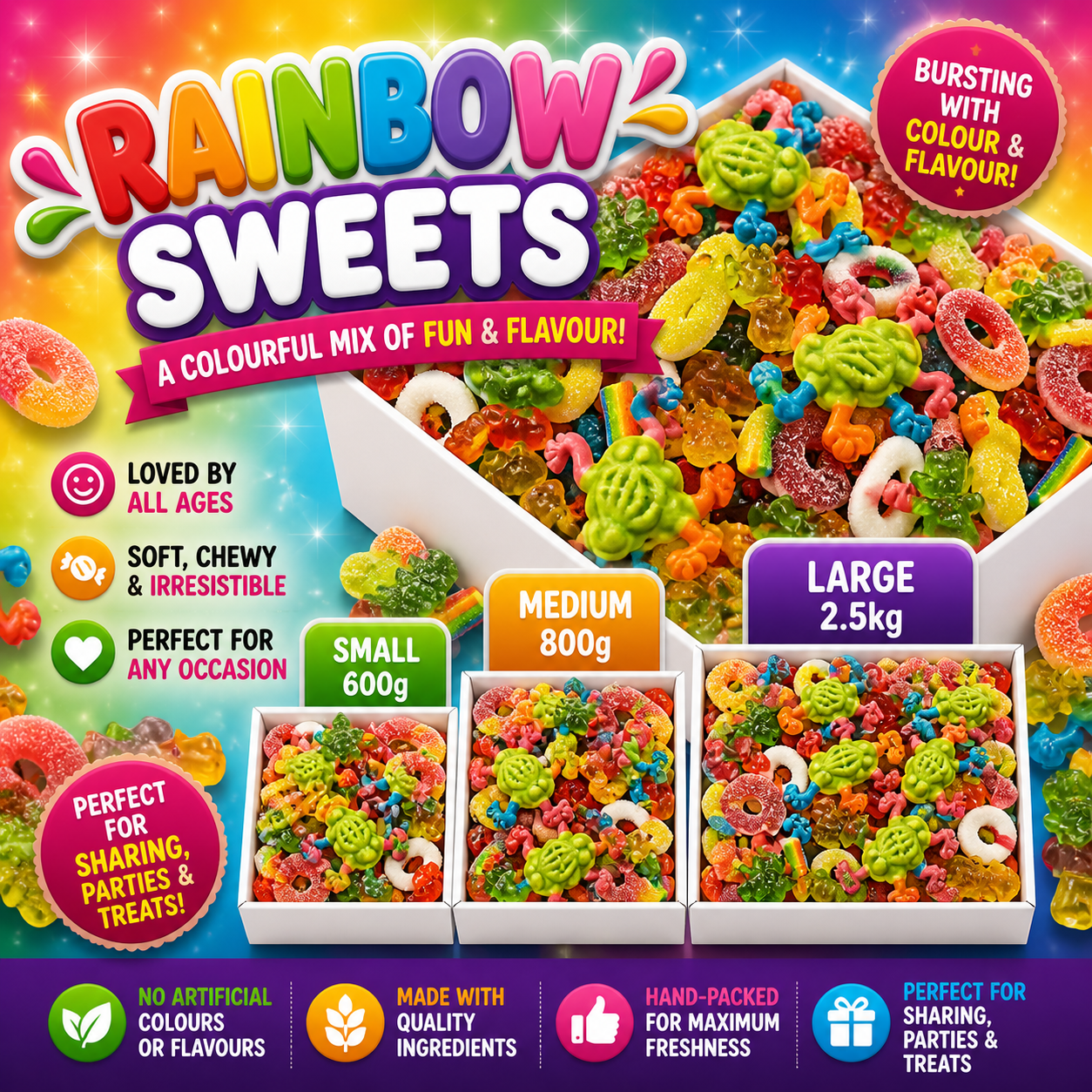 Rainbow Sweets Box