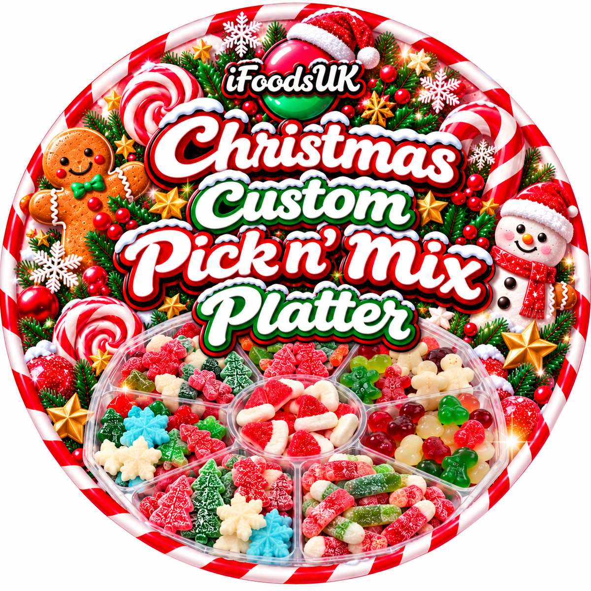 Custom Christmas Pick N' Mix Platter