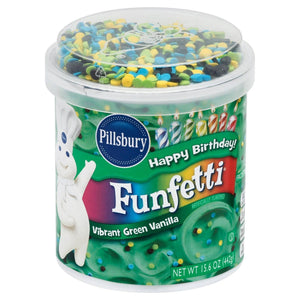 Pillsbury Funfetti Vibrant Green Vanilla Frosting 440g
