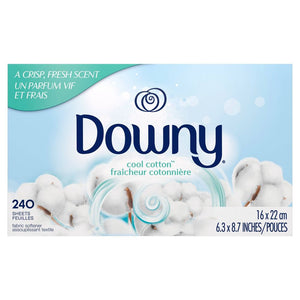Downy Cool Cotton Fabric Softener Dryer Sheets 240 Sheets