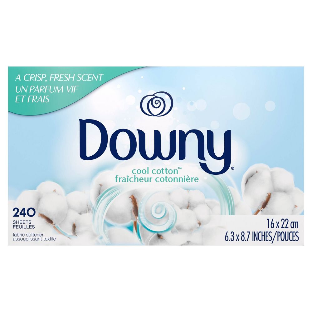 Downy Cool Cotton Fabric Softener Dryer Sheets 240 Sheets