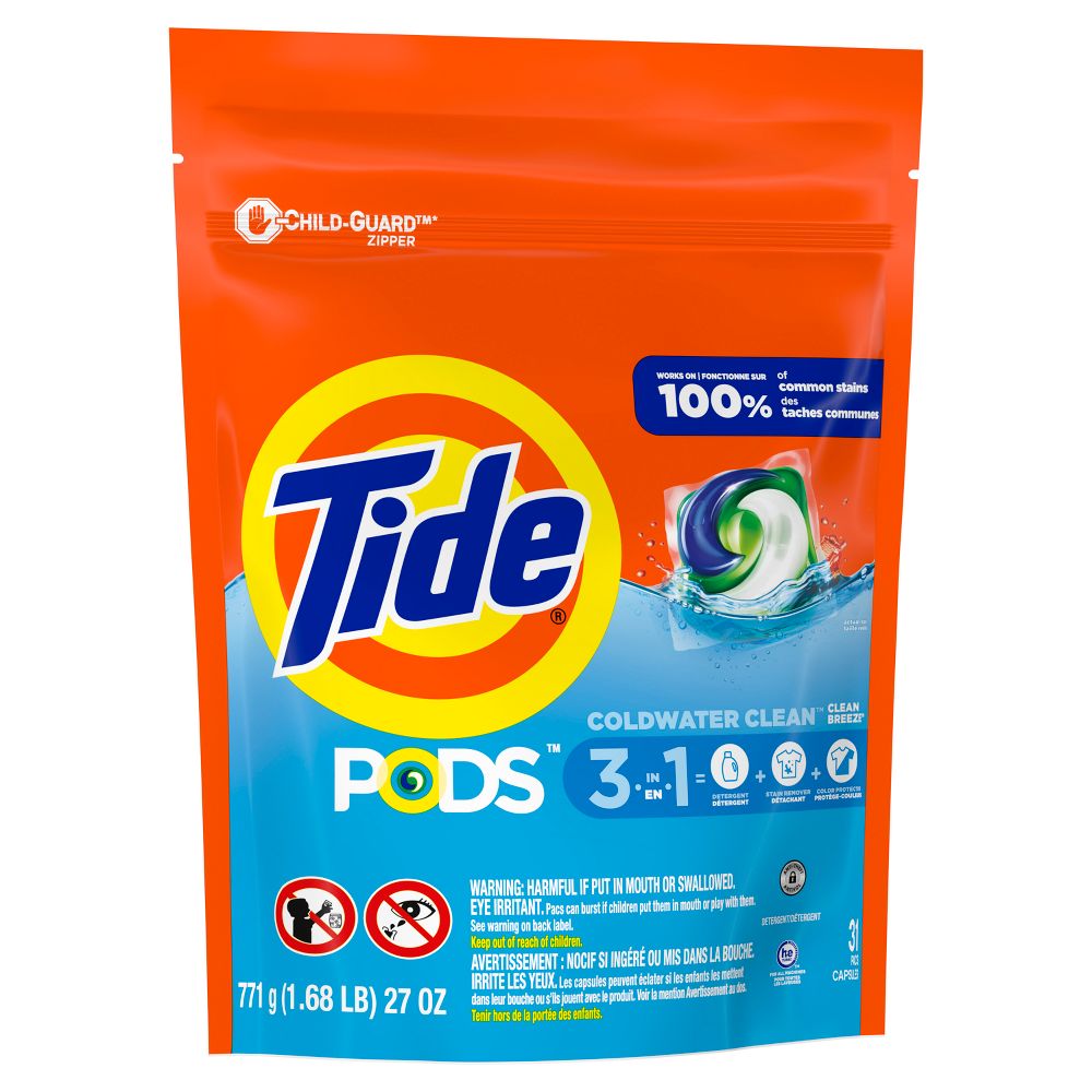 Tide Pods Clean Breeze Laundry Detergent 31 Pods