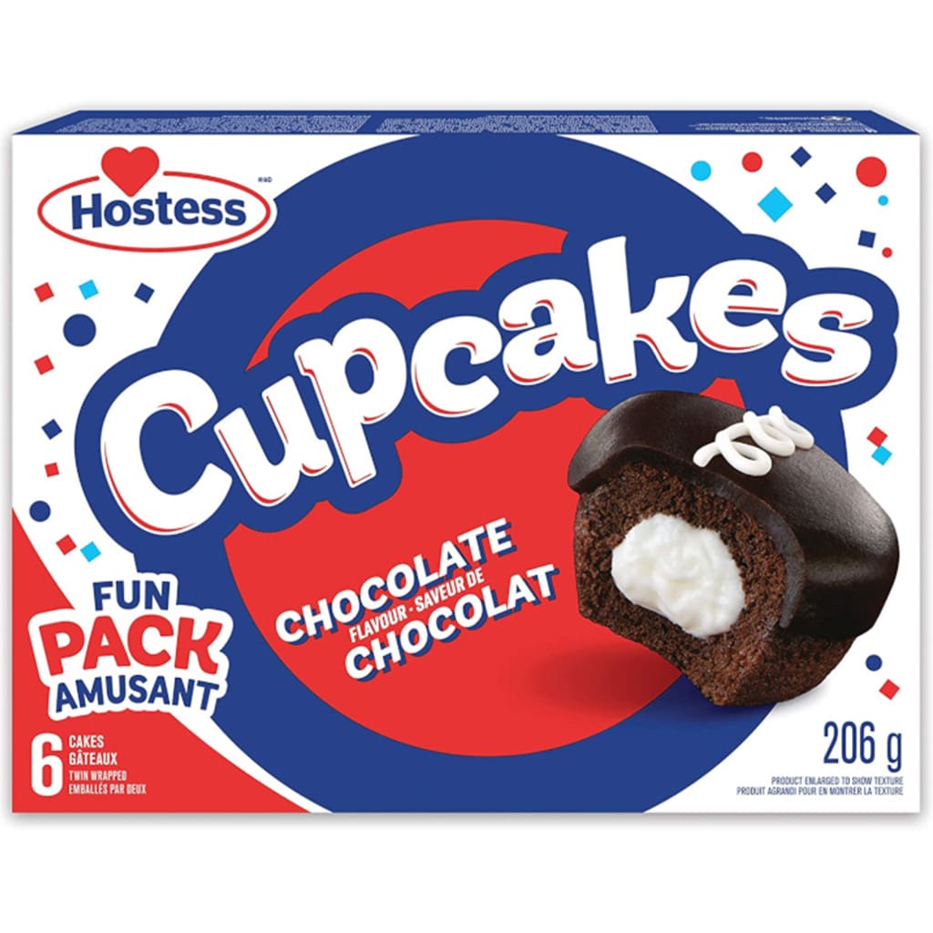 Hostess Cupcakes Chocolate Cake 206g - Best Before 30th March 2025