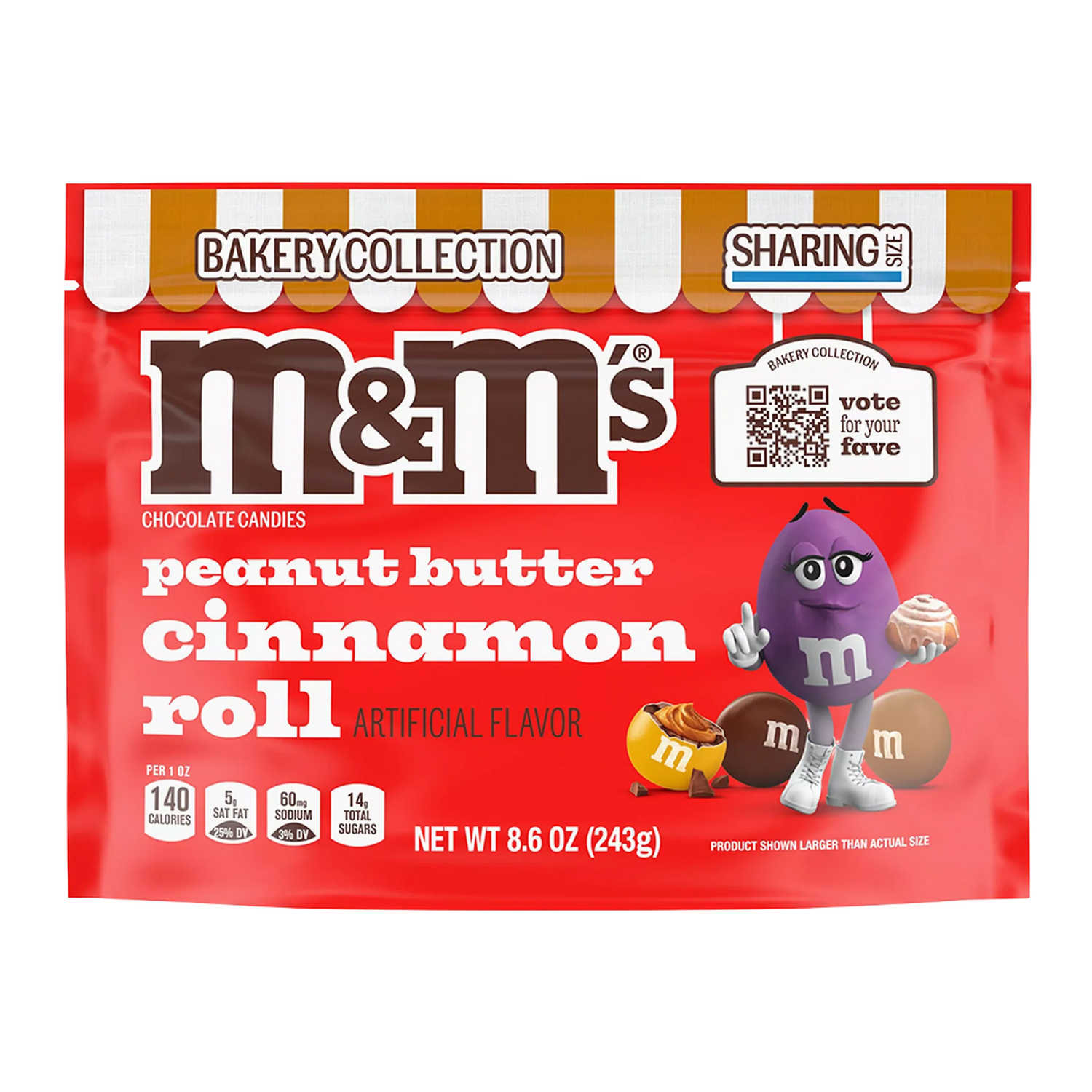 M&M's Peanut Butter Cinnamon Roll 243g