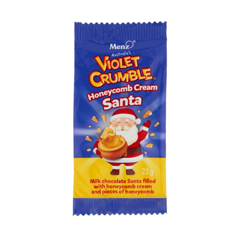 Violet Crumble Honeycomb Cream Santa 23g