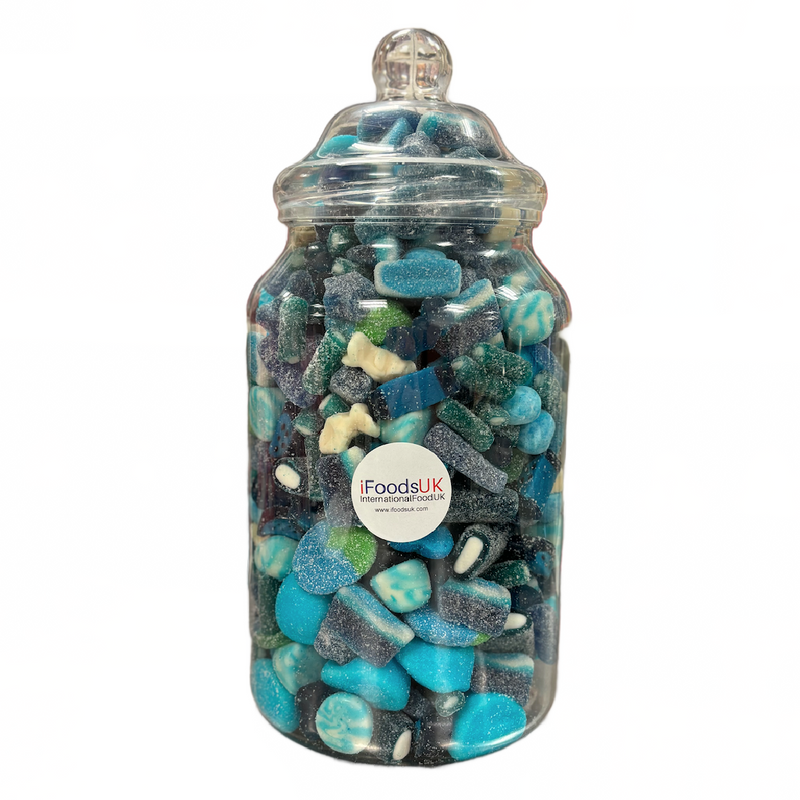 Blue Gummy & Fizzy Sweets Jar 2.5kg