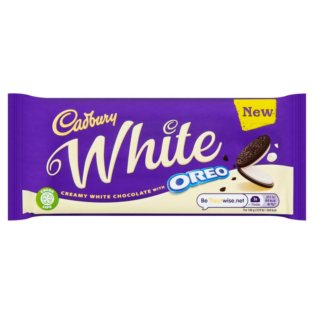 Cadbury White Oreo Chocolate Bar 120g