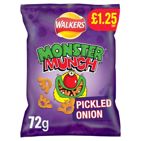 Walkers Monster Munch Pickled Onion 72g