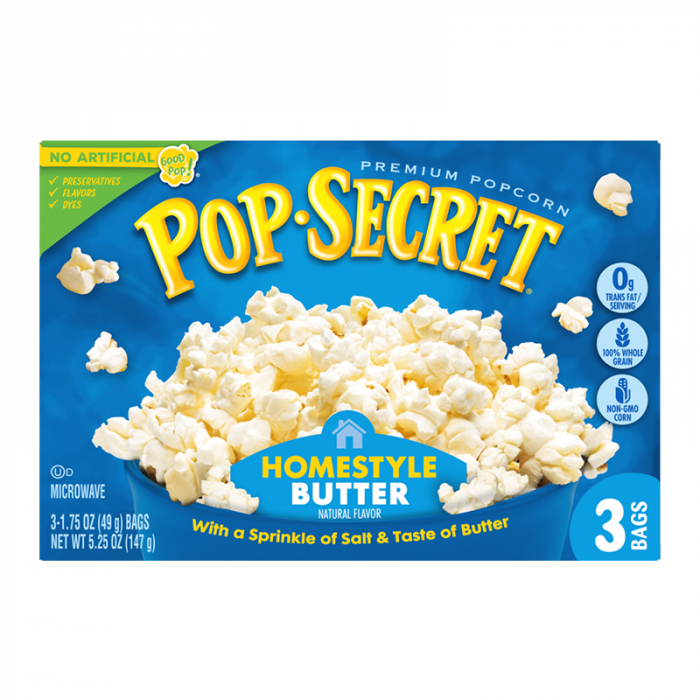 Pop Secret Homestyle Popcorn 3 Pack 147g